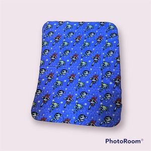 Vintage Cartoon Network power puff girls purple throw blanket